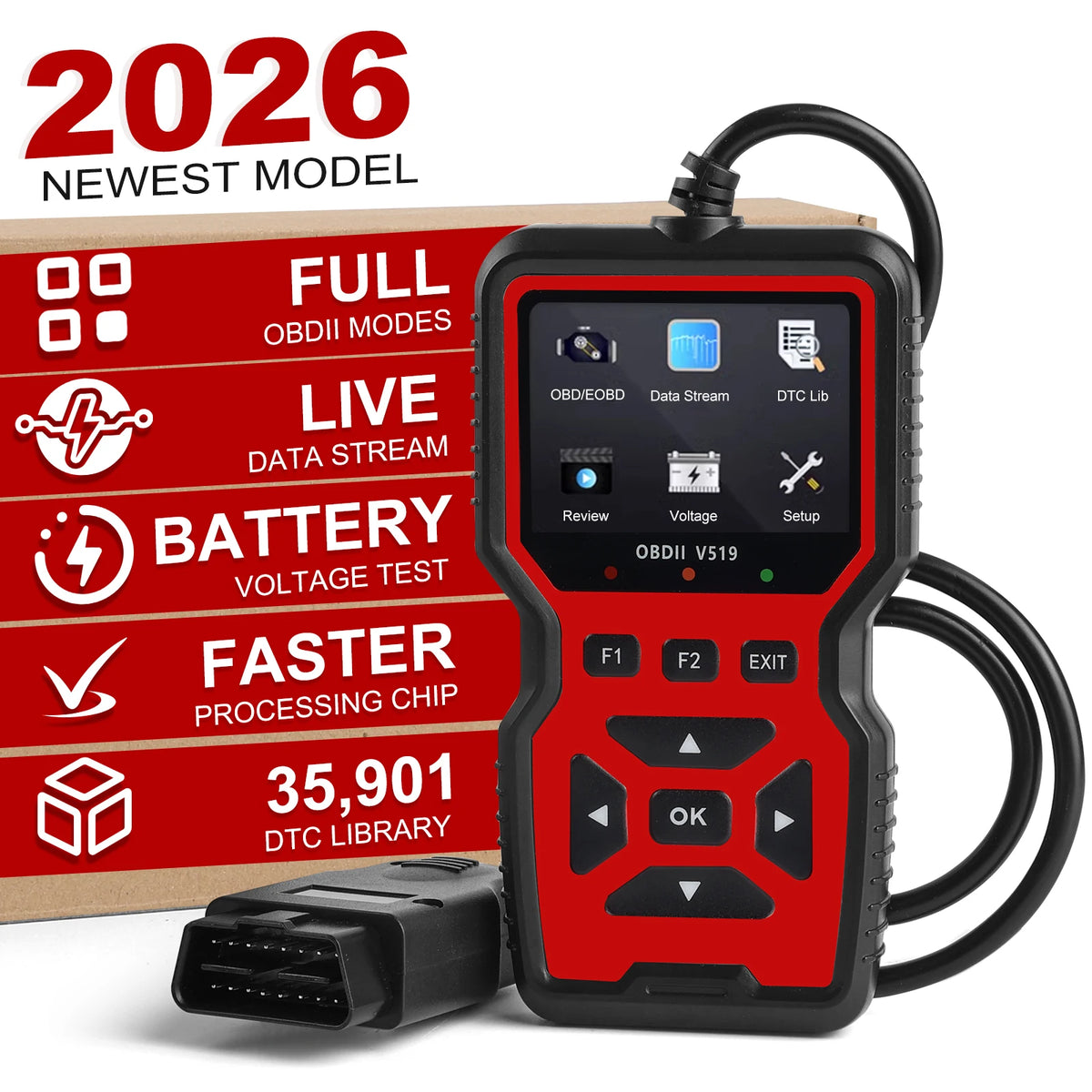 V519 OBD-II Vehicle Diagnostic Scanner