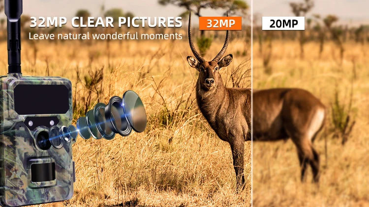 4G LTE Trail Camera with App Control, 2.7K Night Vision
