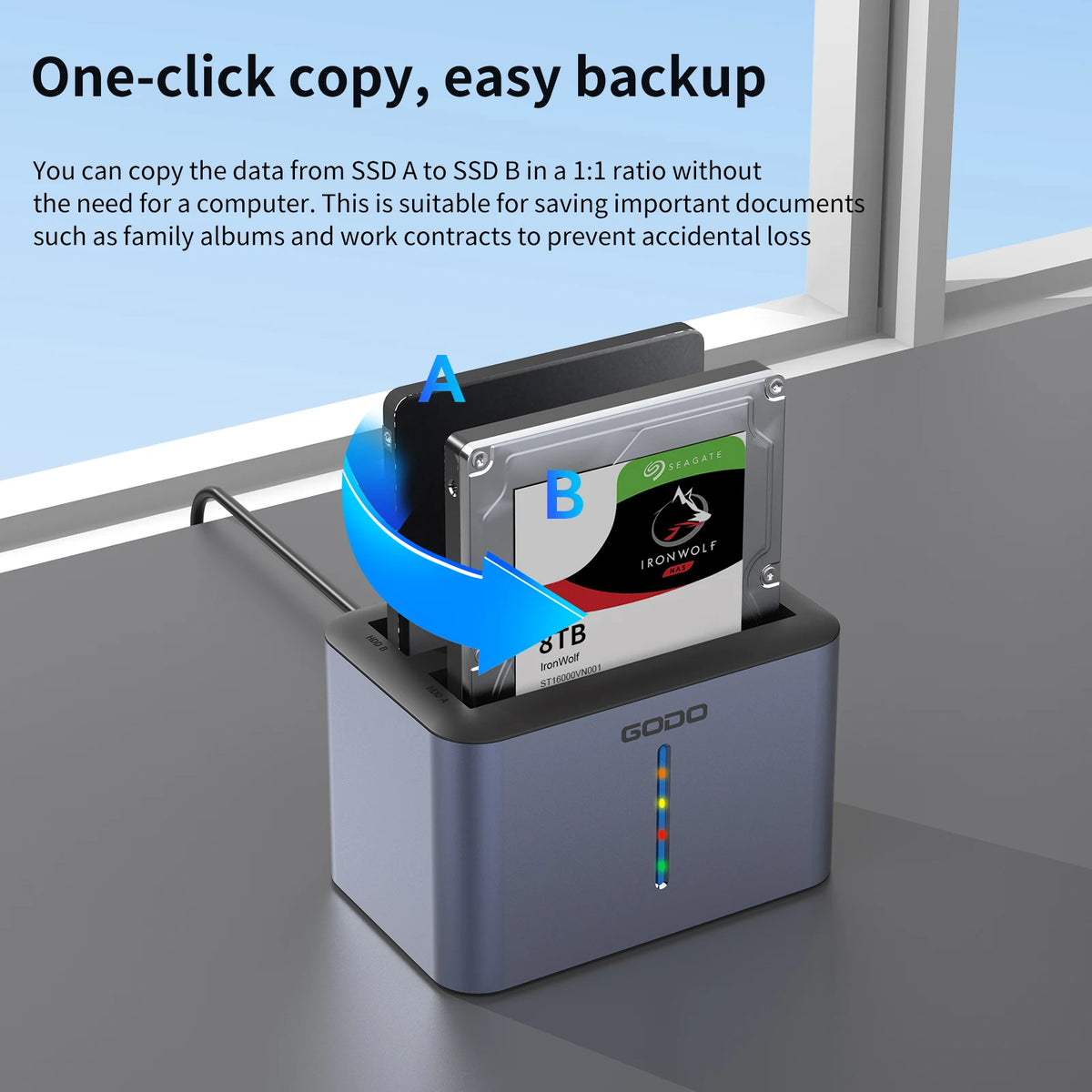 2.5-Inch SATA Drive Dock - USB Connection