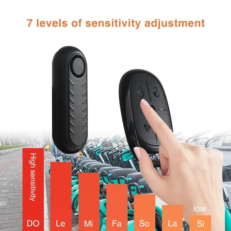 ZDFD200E Remote-Controlled Vibration Alarm for Bikes