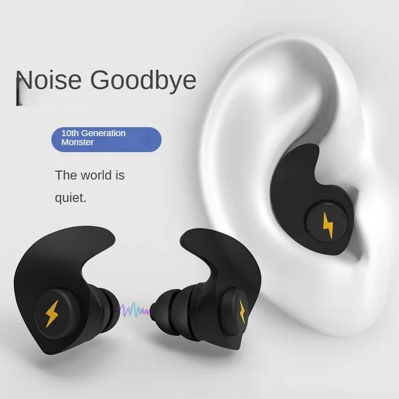 Noise-cancelling Sponge Earplugs Mute Sleep Soundproof Earplugs Separate Assembly Waterproof Silicone Earplugs Security 