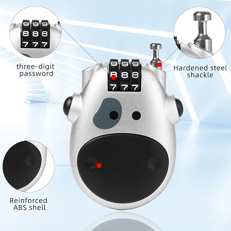 Three-Digit Combination Cable Lock