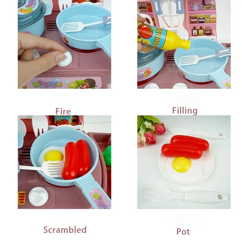 Children's Pretend-Play Kitchen Set
