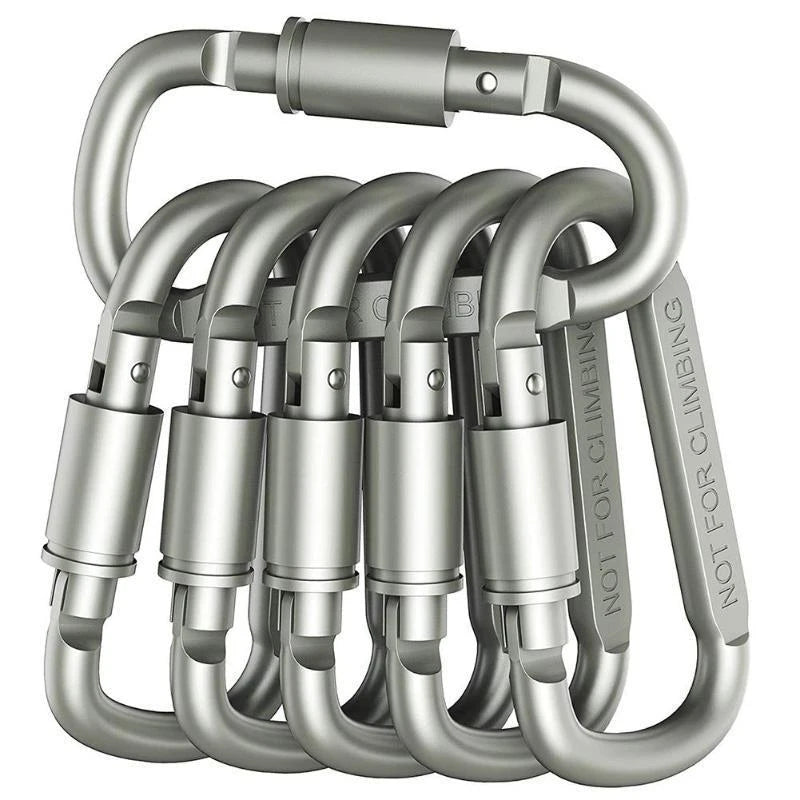 Aluminum Alloy D-Type Locking Carabiner Clip
