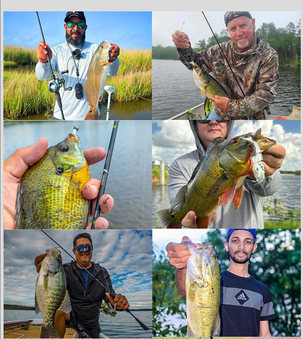 HANDING M1 Bass Fishing Rod with Fuji Guide Rings