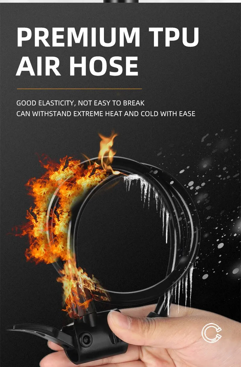 WEST BIKING Biciklistička pumpa 160PSI prenosiva pumpa od nehrđajućeg čelika Schrader Presta ventil inflator za planinske i cestovne bicikle dodaci