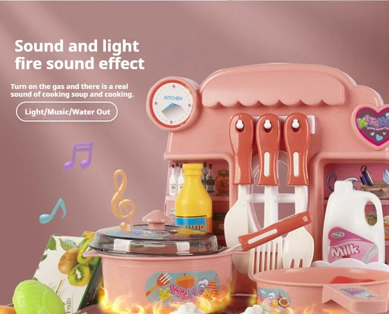 Children's Pretend-Play Kitchen Set