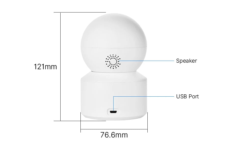 2K 4MP PTZ WiFi Security Camera with Two-Way Audio