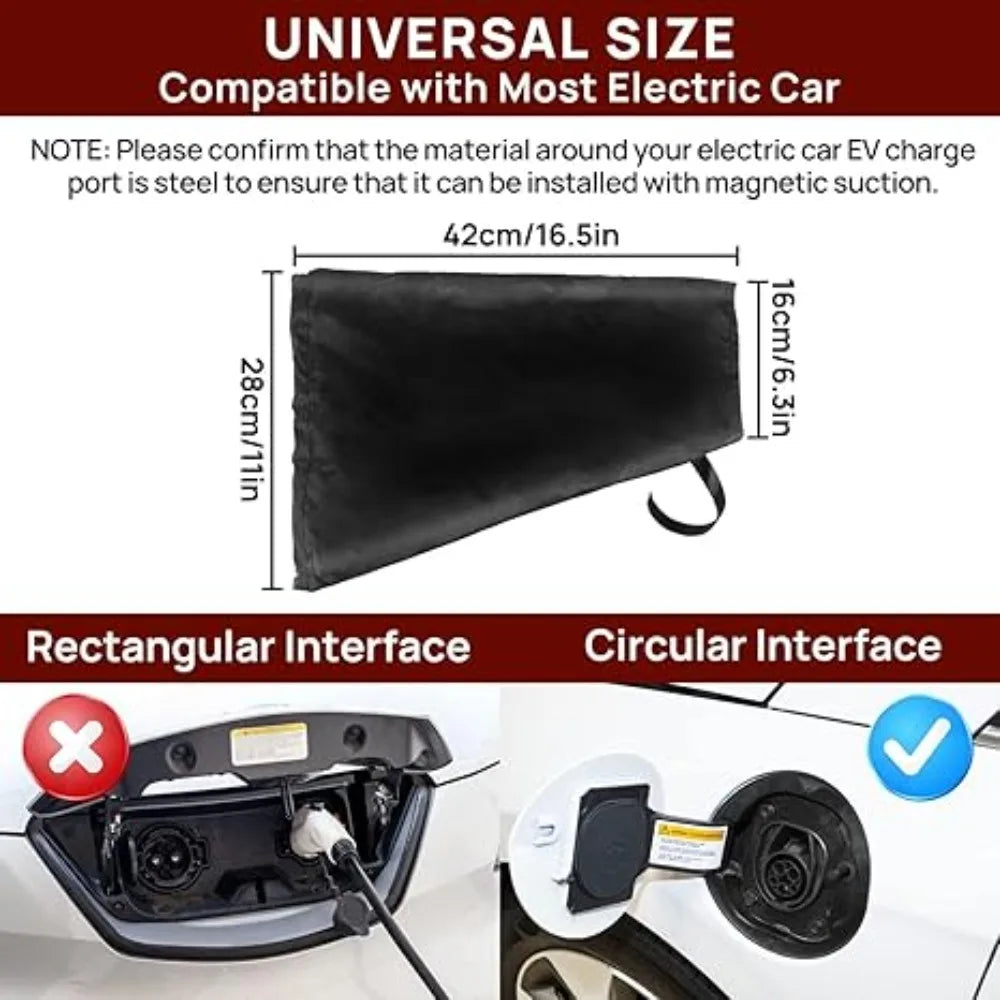 Magnetic EV Charging-Port Weather Cover