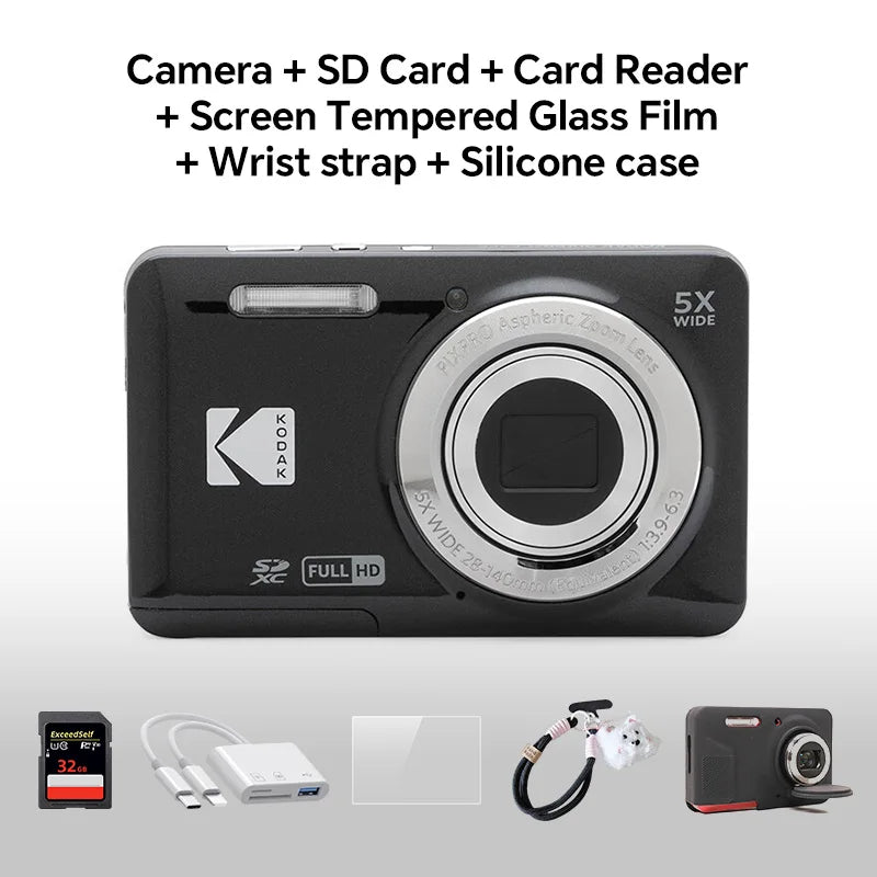 16MP Digital Camera with 5X Optical Zoom and Full HD Video