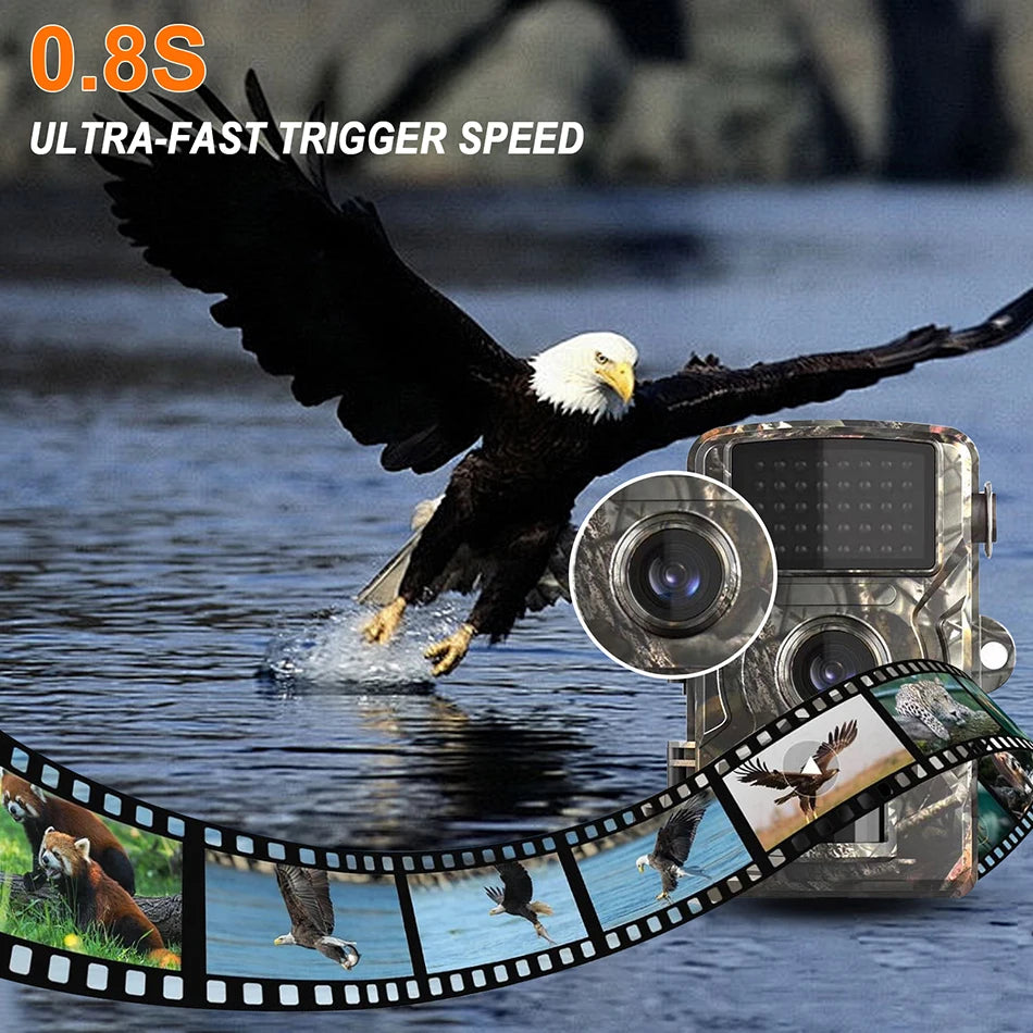 16MP 1080P Infrared Trail Camera for Wildlife Monitoring