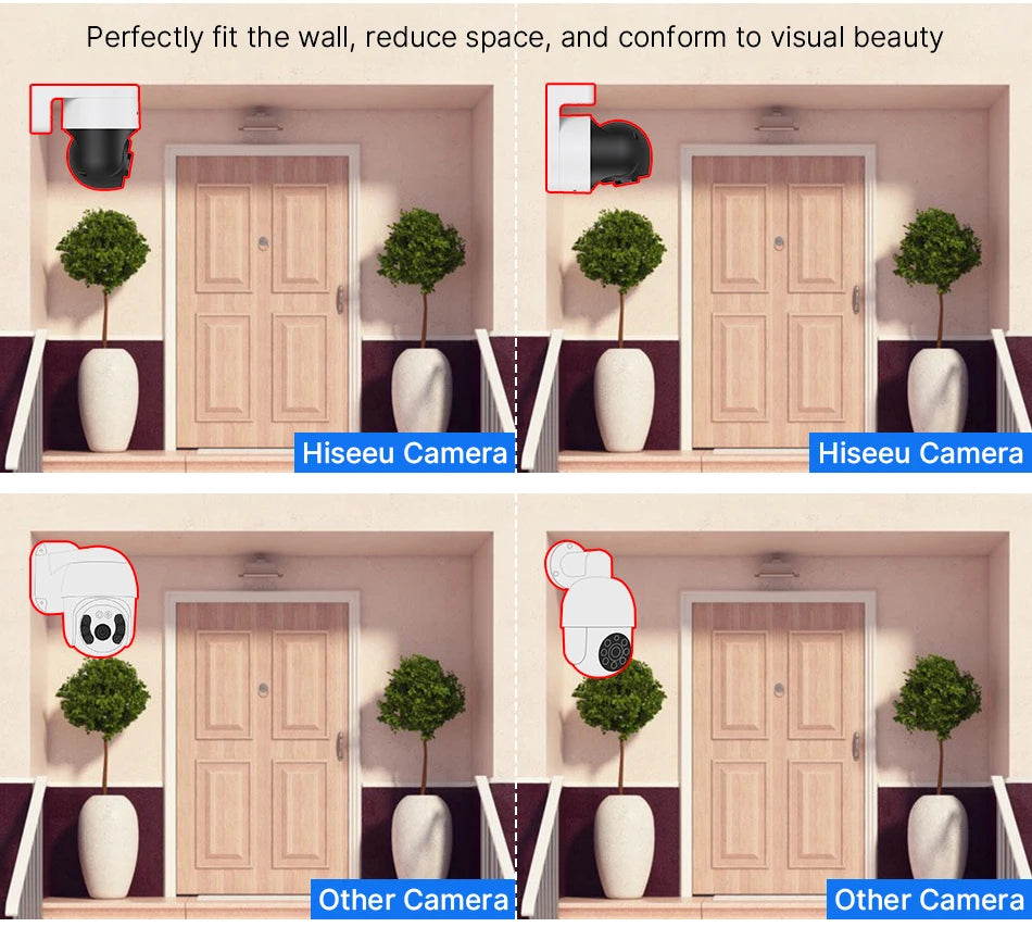 4K 8MP PoE PTZ IP Camera with Full Color Night Vision and Two-Way Audio