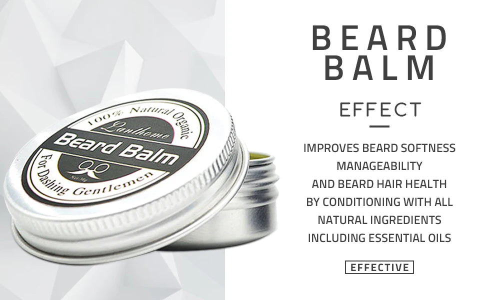 Natural Beard Balm Wax Beard Growth Oil for Men Moisturizing Smoothing Beard Styling Professional Care Cream Skin Care 