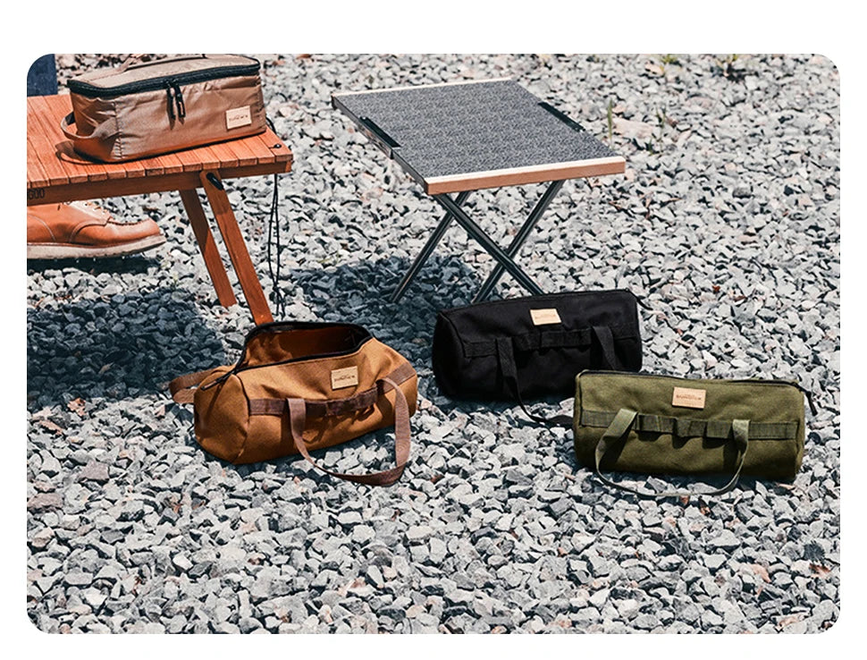 Canvas Camping Storage Bag for Tent Pegs and Small Gear