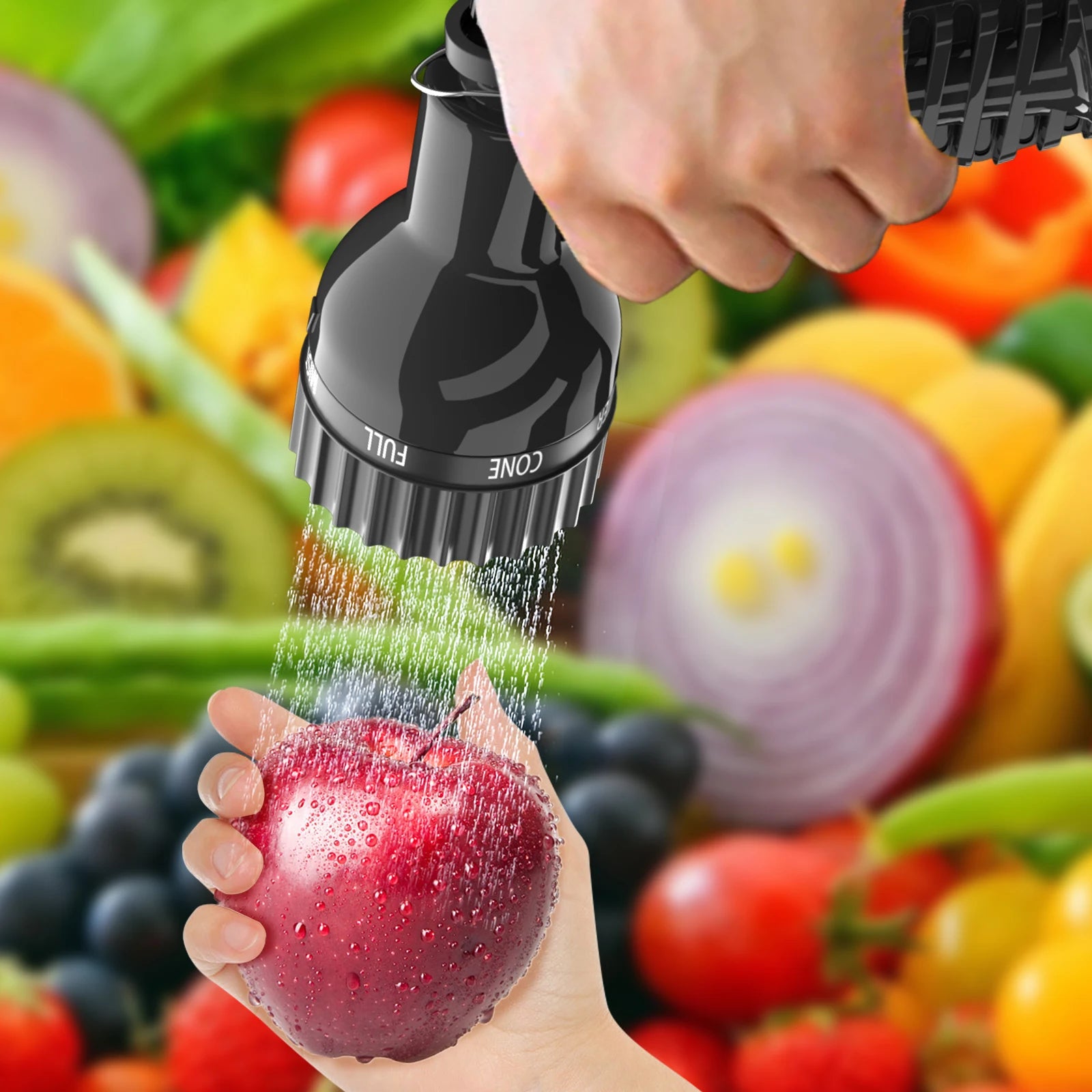 Tuyau d'arrosage extensible avec buse de pulvérisation à 7 modes