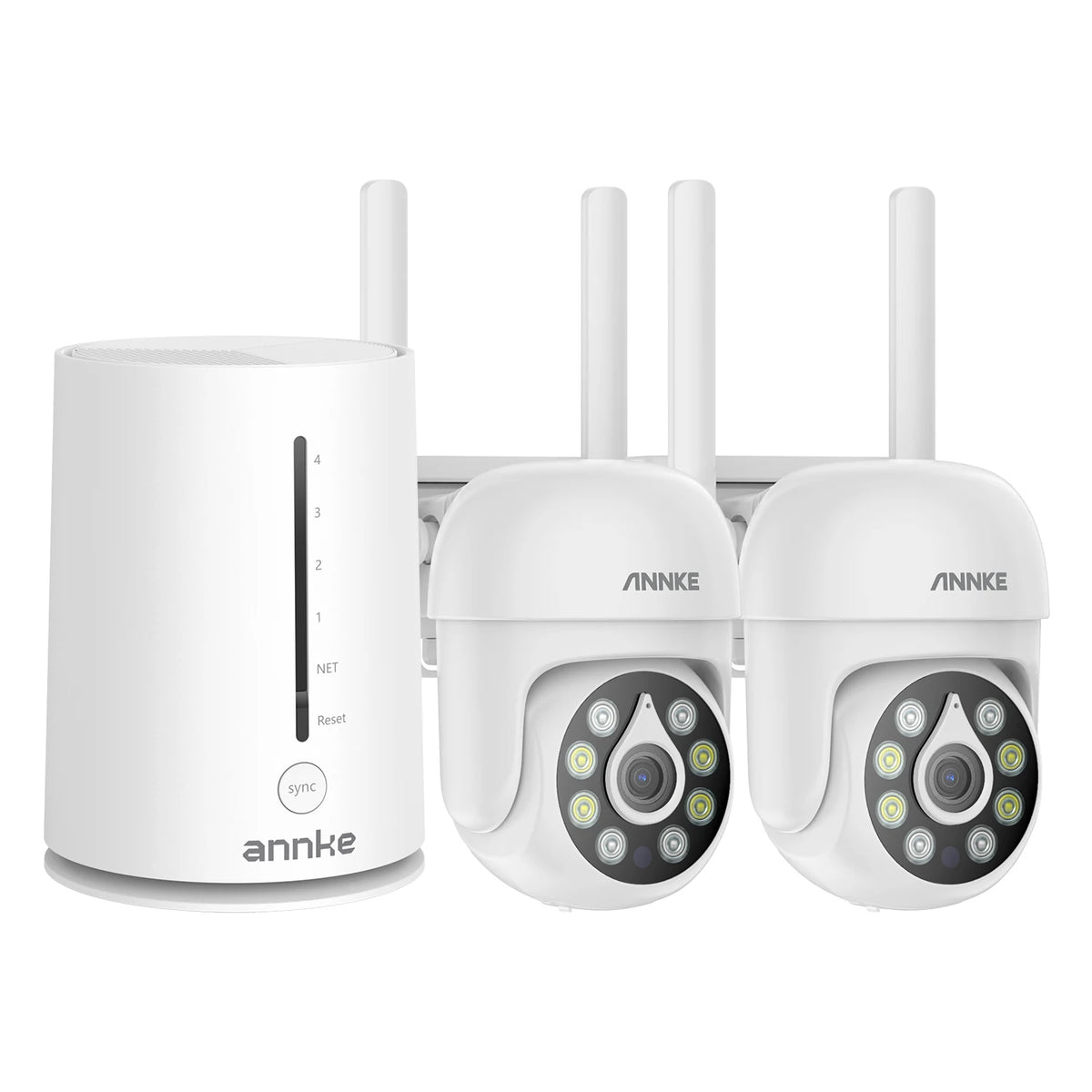 5MP WiFi PT Security Camera System with 4CH NVR
