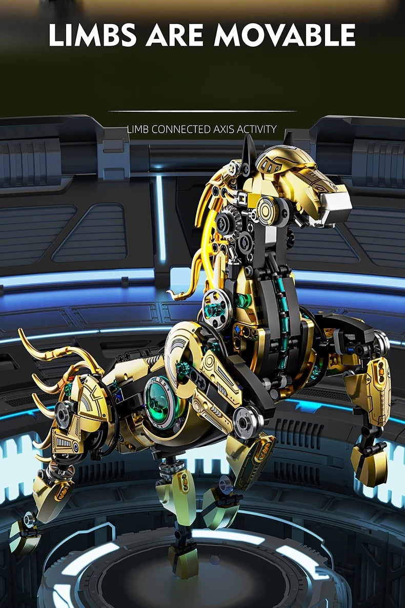 Mechanical Horse Building Kit - 1055 Pieces