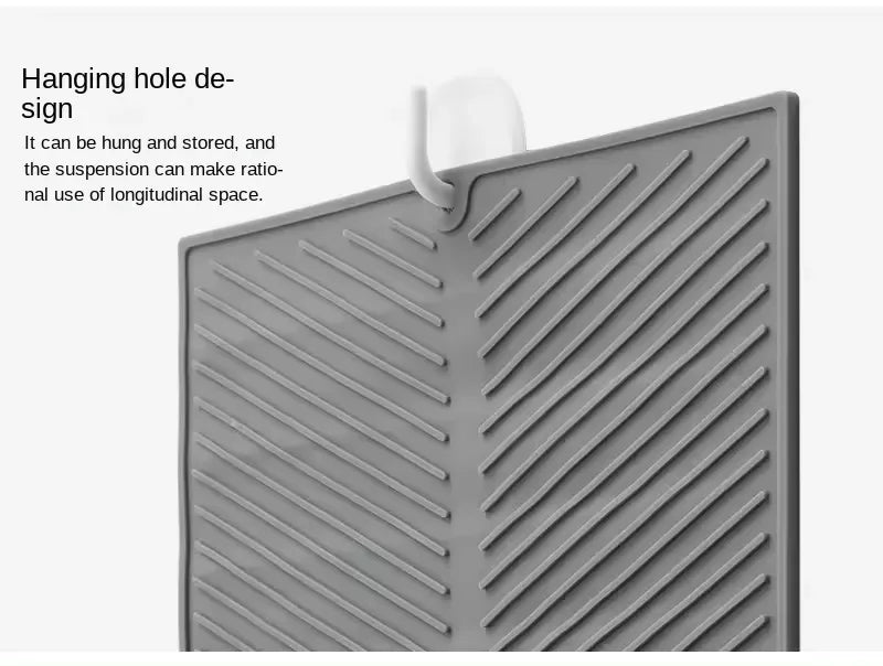 1PC Silicone Drain Pad Drying Mat Pots Dish Drain Mat For Kitchen Tableware Non-slip Mats Anti-scald Coaster Kitchen Utensils 