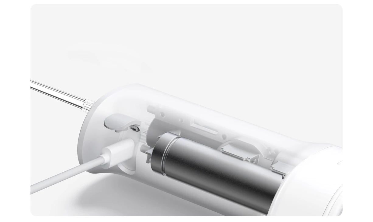 Electric Oral Irrigator with Bubble Pulse Cleaning & 90-Day Battery