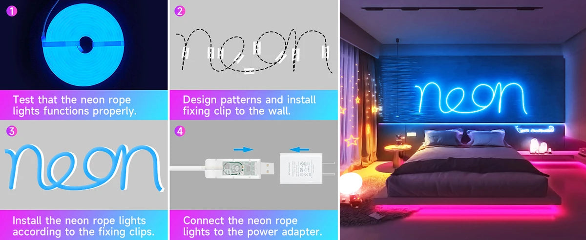 USB RGBIC Flexible Ambient Light Strip