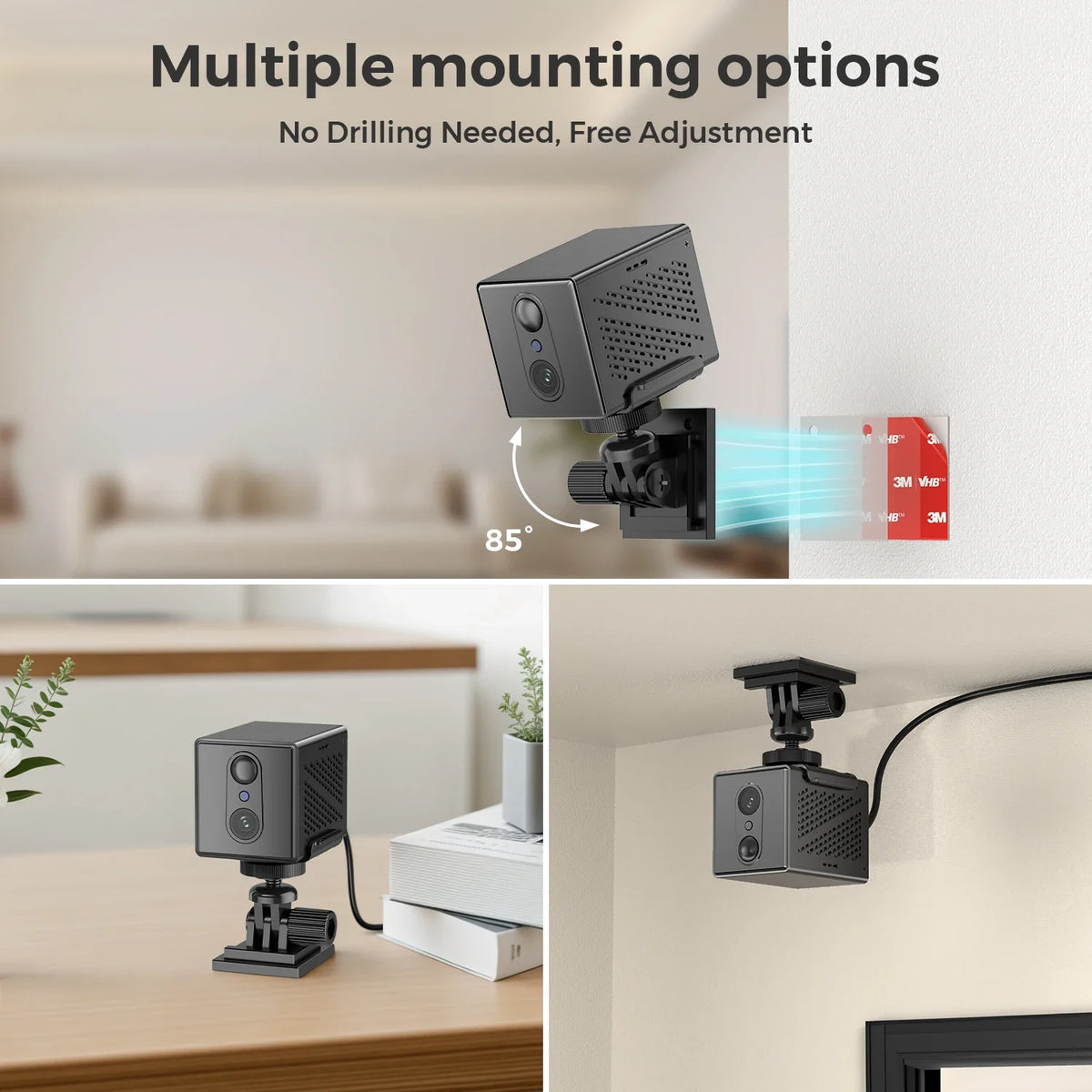 OKAM PRO 4G HD 5MP Wifi Camera Mini Wireless Surveillance Camera 2400mAh Battery Powered PIR Human Detection Security Protection