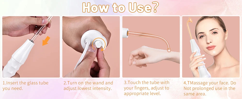 Wysokoczęstotliwościowa elektroterapia do twarzy do odmładzania skóry