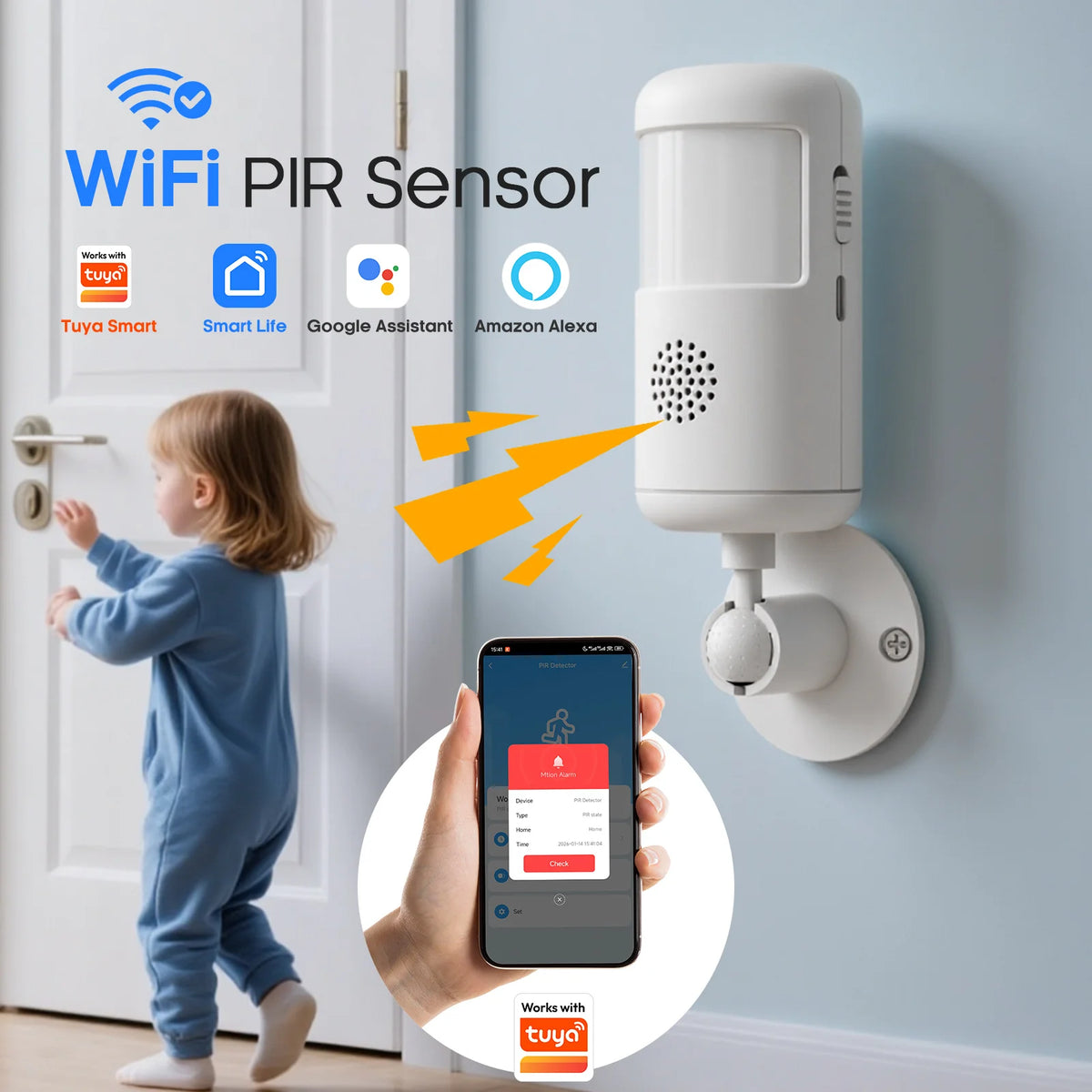 Smart WiFi Infrared Alarm Detector