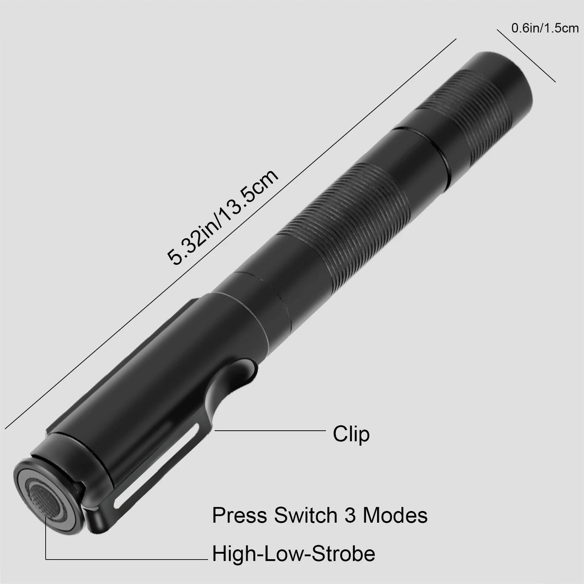 Rechargeable Zoomable LED Penlight