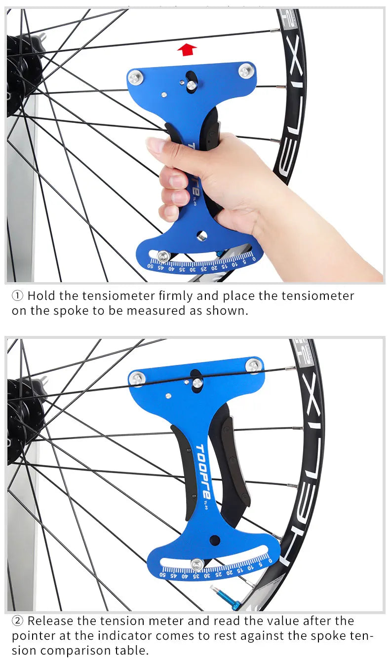 Medidor de Tensão de Raio de Bicicleta