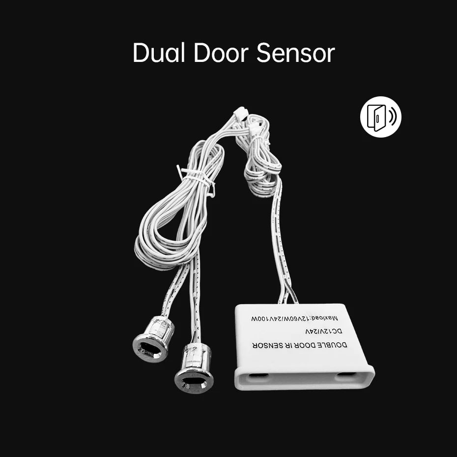 DC12V-24V Dupont Door Sensor Switch Dual Door Motion Detection Control for Cabinet Wardrobe Closet LED Lighting Decor