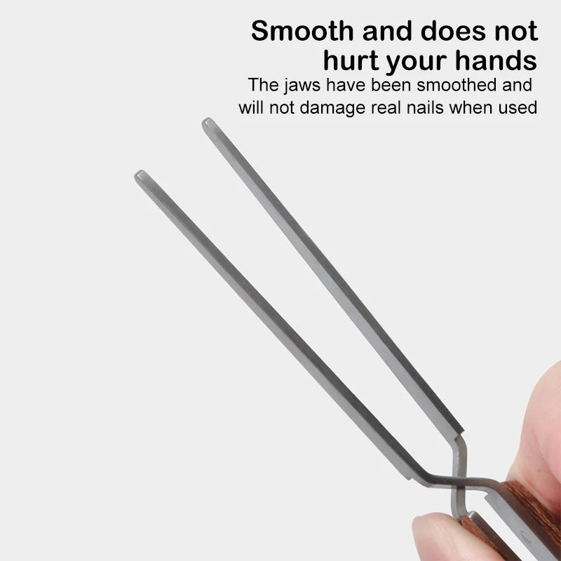 Nail Shaping Tweezers with Wooden Handle