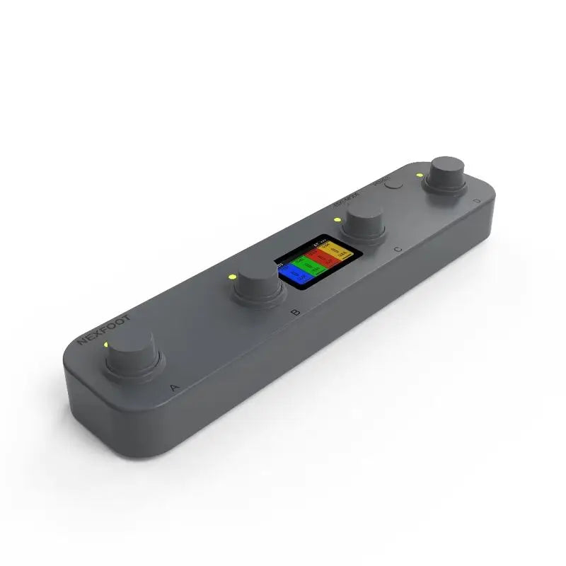 Contrôleur MIDI au pied programmable avec quatre boutons rotatifs