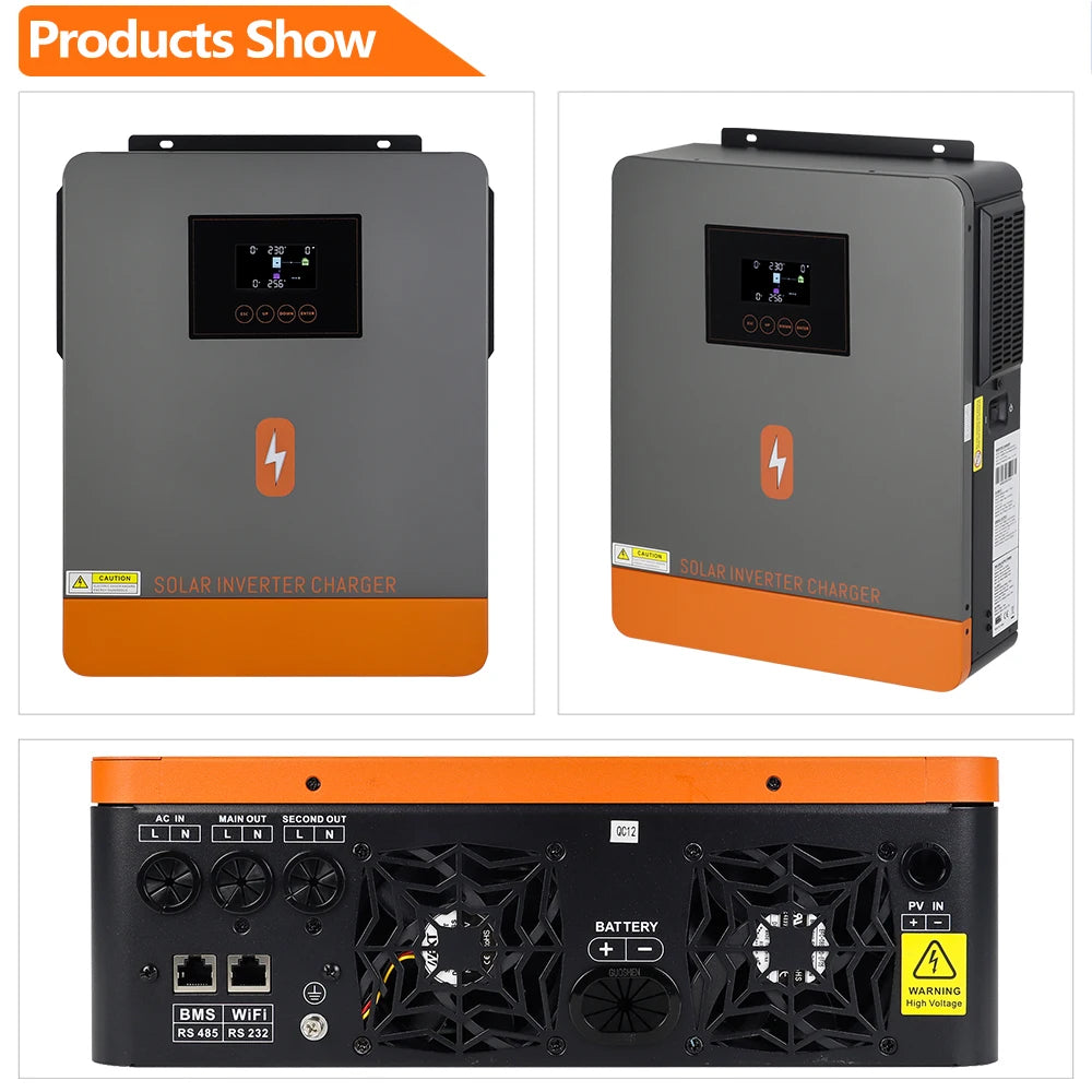 Inverter Solare Ibrido PowMr con Controller MPPT