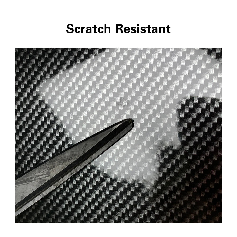 Carbon Fiber Vinyl Wrap Film 1.45m x 2m Glossy Black