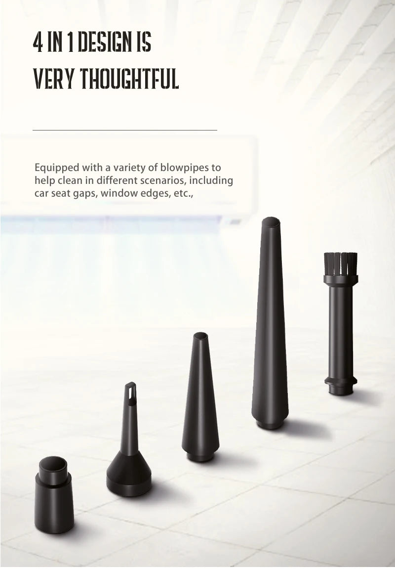 Protable Air Duster for Computer Cleaning 51000RPM Cordless Compressed Air Blower with LED Light for PC computers Keyboard Clean 