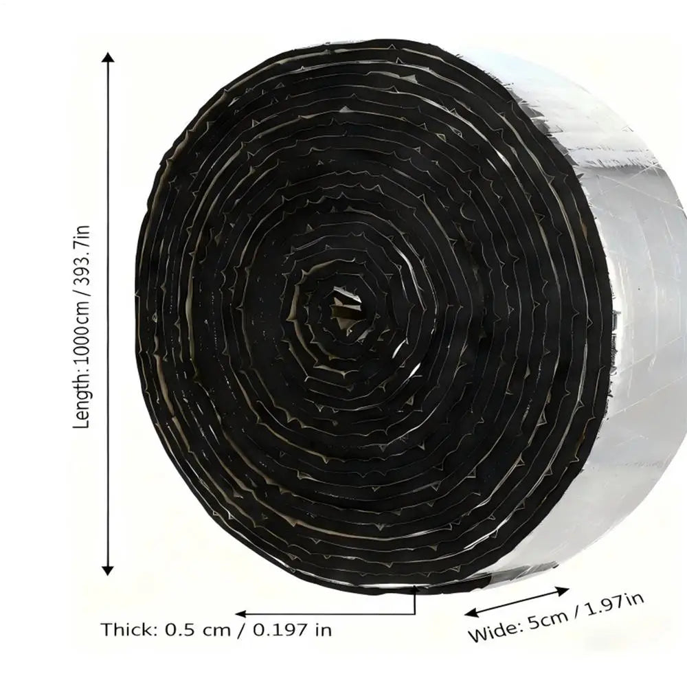 Selvklæbende Folie Rørisoleringstape, 10 m × 5 cm