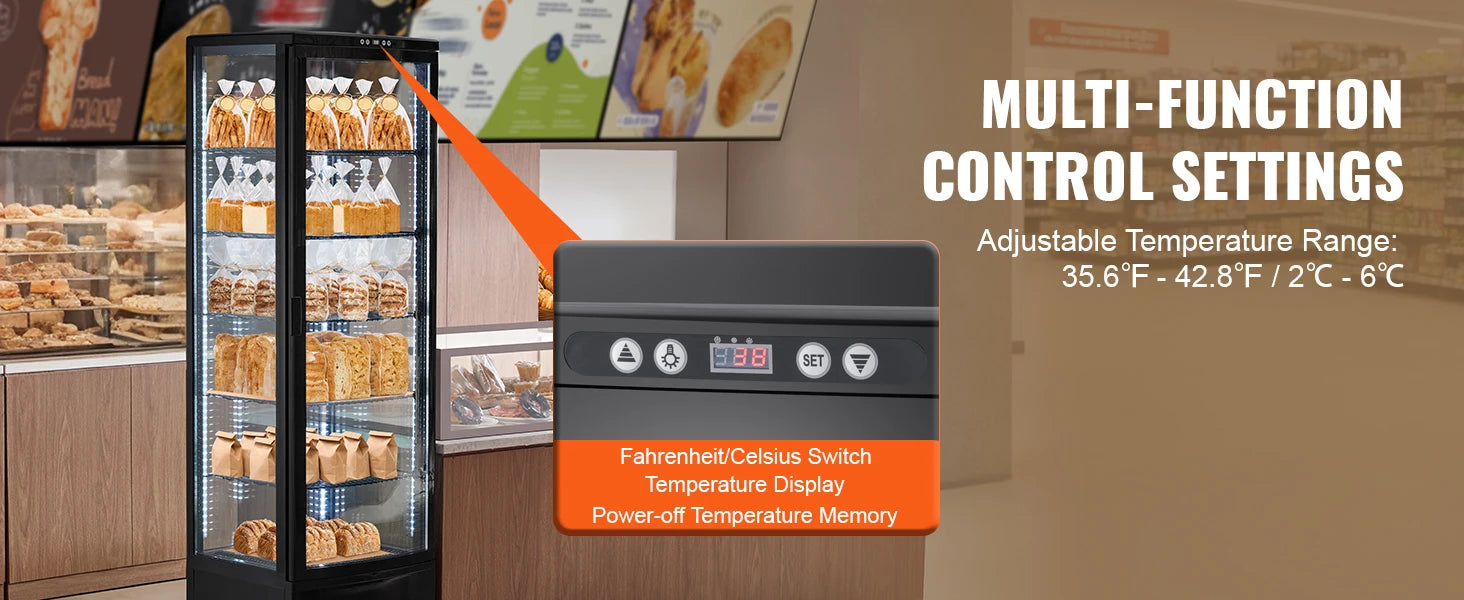 Refrigerated Display Case for Bakery
