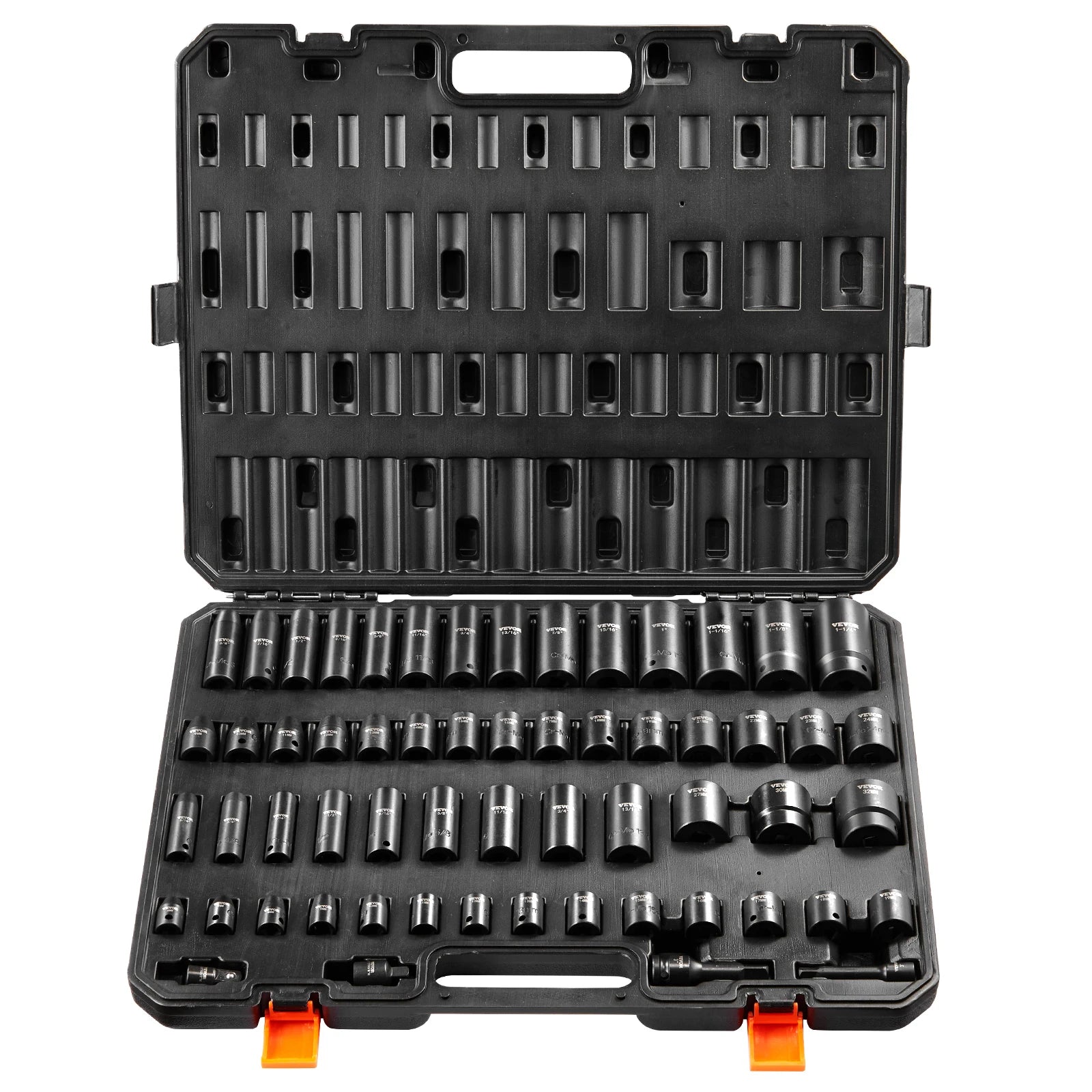 59-teiliges Schlag-Steckschlüssel-Set 3/8" & 1/2" Antrieb SAE & Metrisch