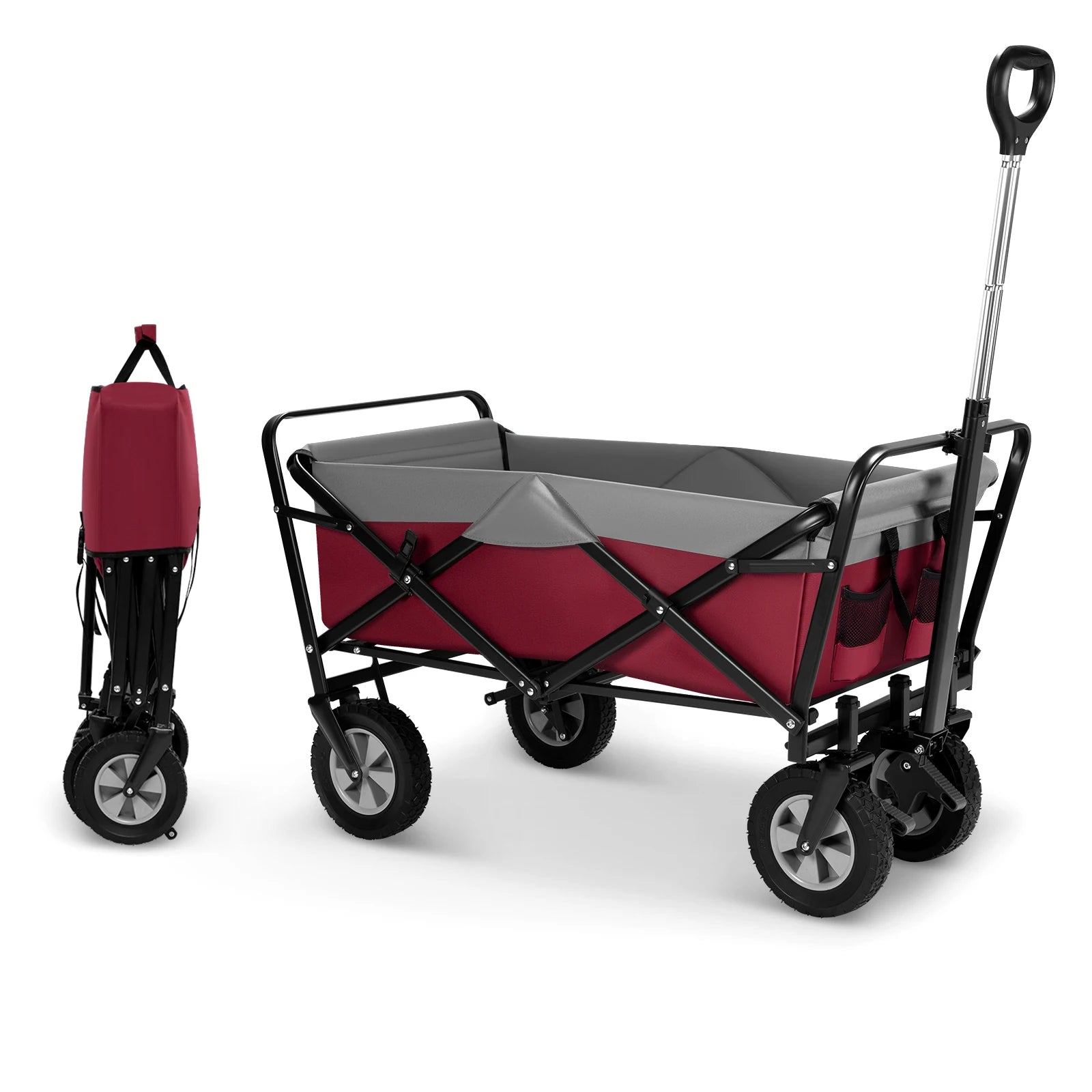 Katlanabilir El Arabası 100L Taşınabilir Plaj ve Bahçe Arabası