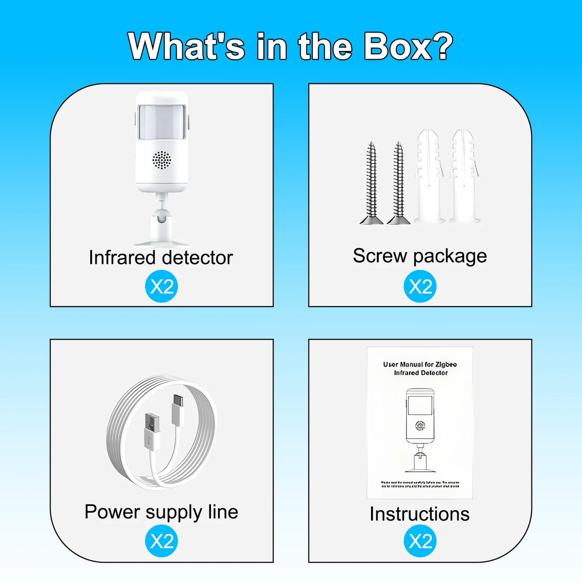 WiFi Infrared Detector DC 5V Tuya Smart Life 4 Alarm Modes PIR Motion Sensor Work With Alexa Google Home Alarm System