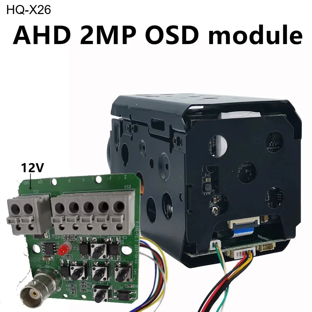Módulo de Câmara Caixa CCTV com Zoom 36x/50x 5MP Analógico BNC