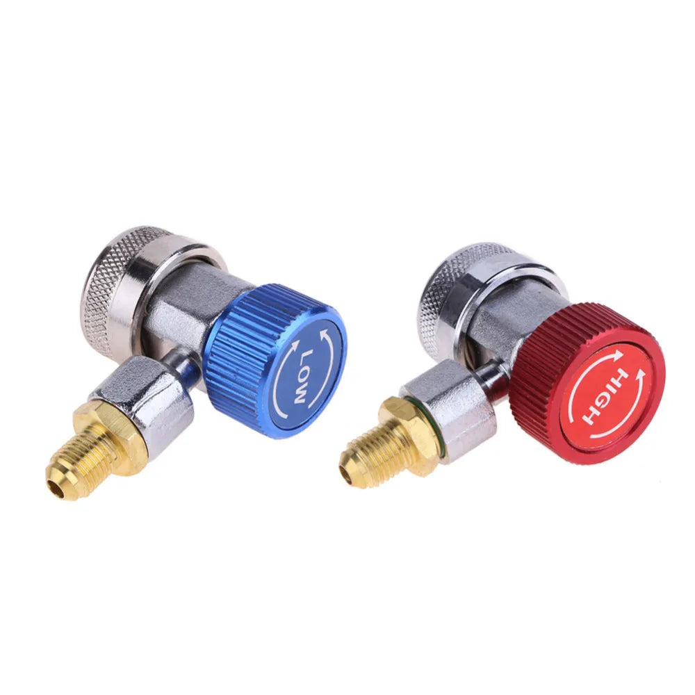 Cilindru adaptor Freon R134a senzor/gaz injector cu conectare reglabilă, furtun adaptor degajare rapidă, instalație aer condiționat
