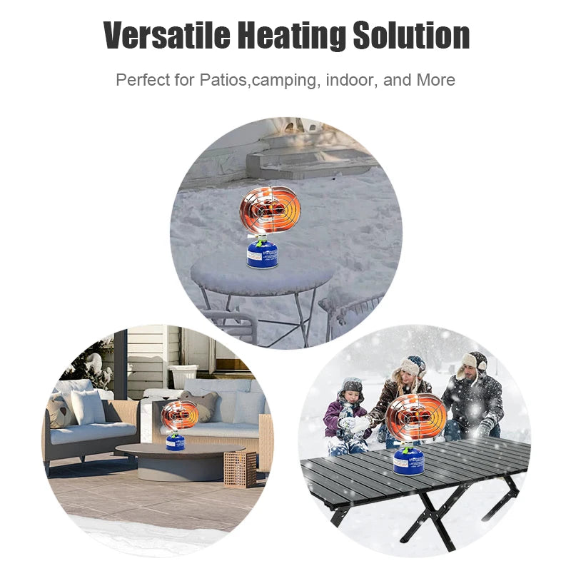 Portable Double Head Infrared Gas Heater for Camping