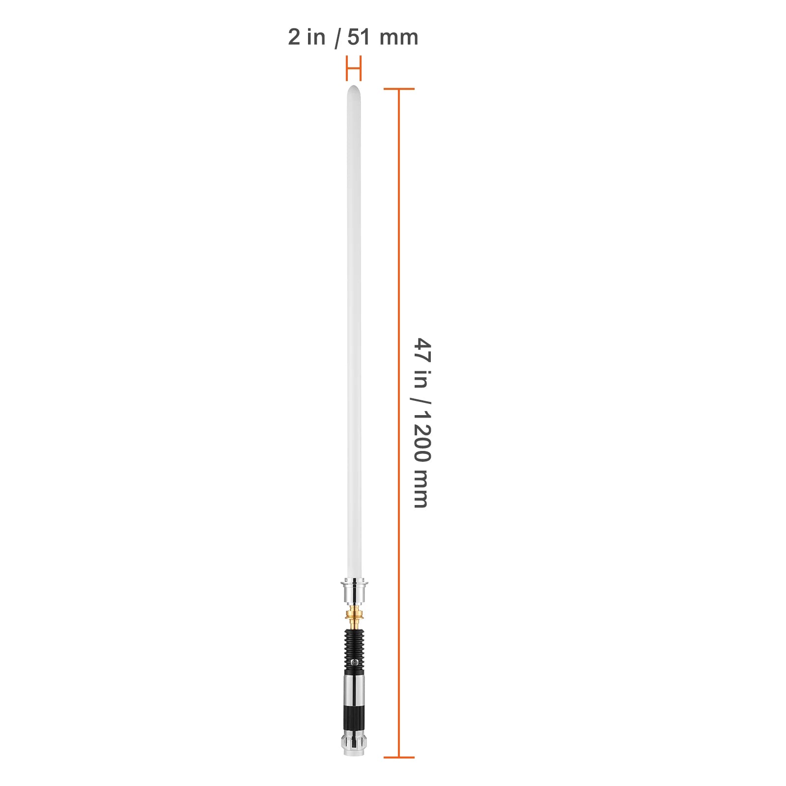 RGB Lightsaber with Sound Effects & Metal Handle Rechargeable