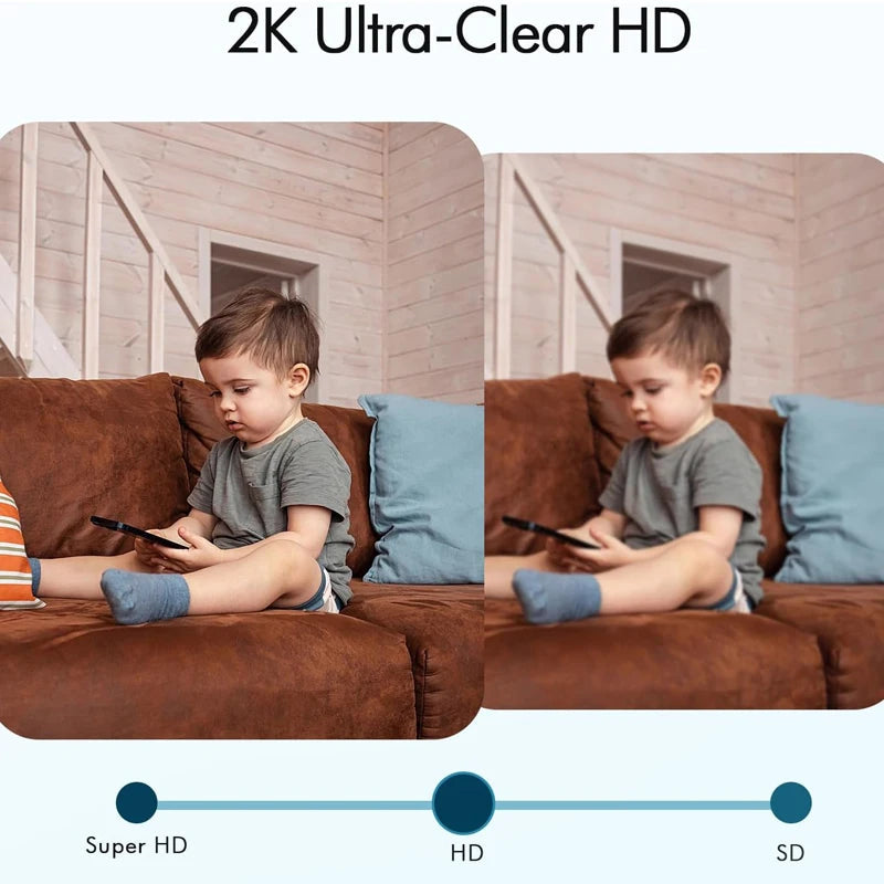 Security Cameras Wireless Outdoor, 2K Battery Powered WiFi Camera AI Motion Siren Spotlight, Color Night Vision, IP66 Waterproof 