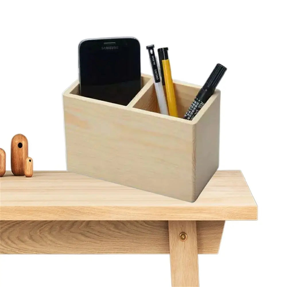 Dřevěný organizér na stůl s 1 nebo 2 přihrádkami