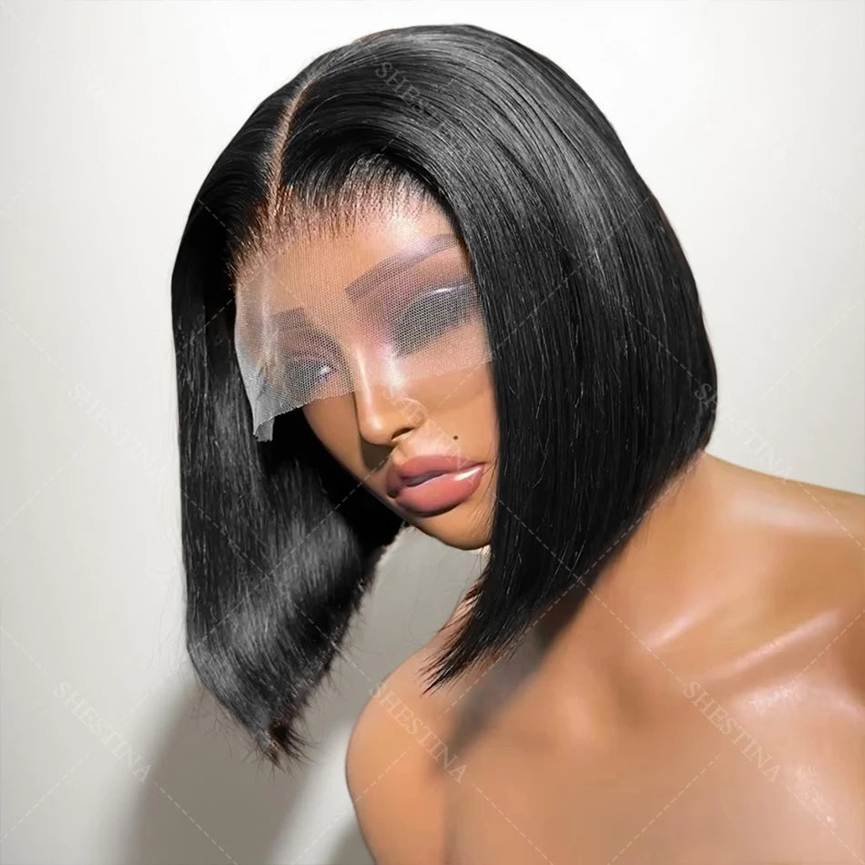 13x4 Straight Lace Frontal Bob Wig Human Hair Bob
