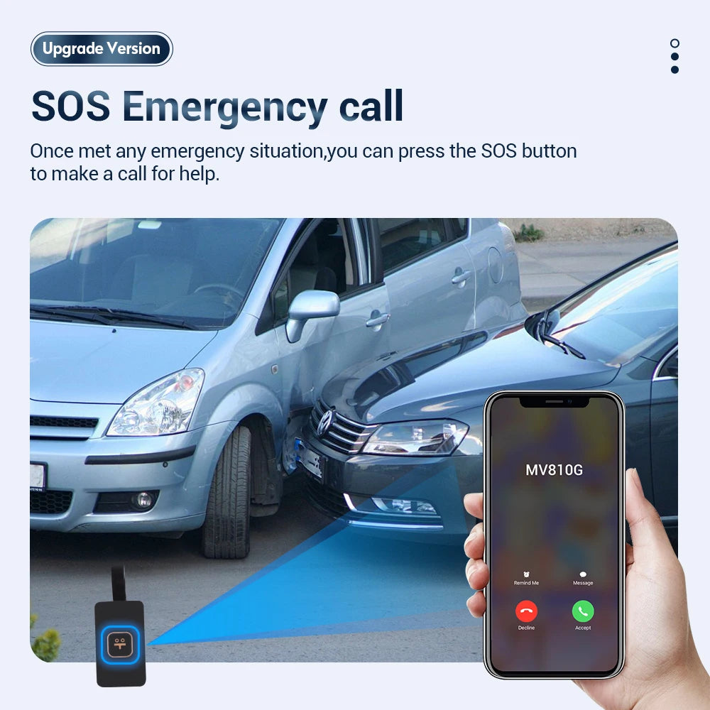 MiCODUS MV810G GPS tragač za vozila, GPS za motocikl, 9-95V, prekid goriva, 4G GPS tracker, mini vibracija, ACC, alarm SOS, PK J16