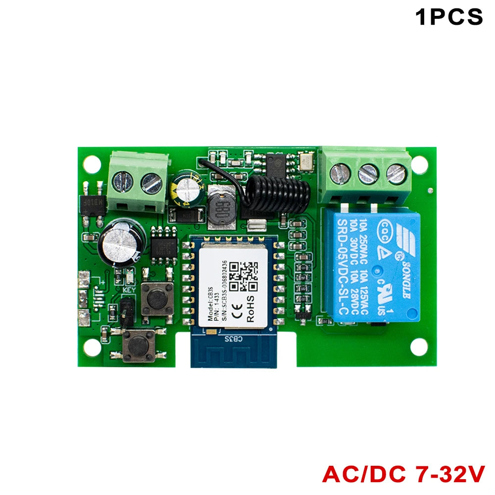 Tuya One-Channel Dry-Contact Relay Options
