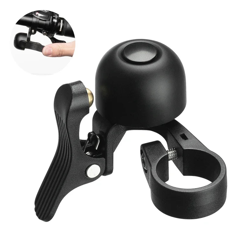 Campanello per bici ROCKBROS con clacson, manubrio in lega, suono nitido, allarme di avviso per sicurezza, accessori per biciclette MTB e strada